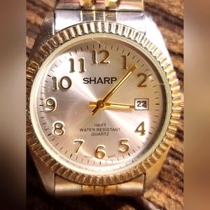 MENS SHARP WATER PROOF STRETCH BAND WATCH